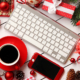 Christmas in the office with tech gifts